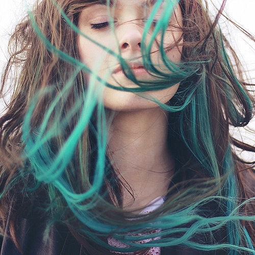 зеленые волосы фото девушек