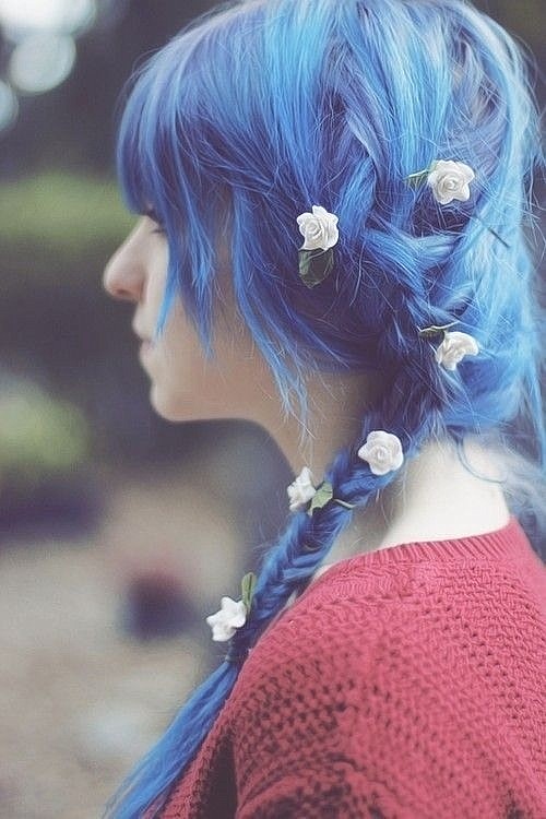 купить синюю краску для волос. фото девушек с синими волосами