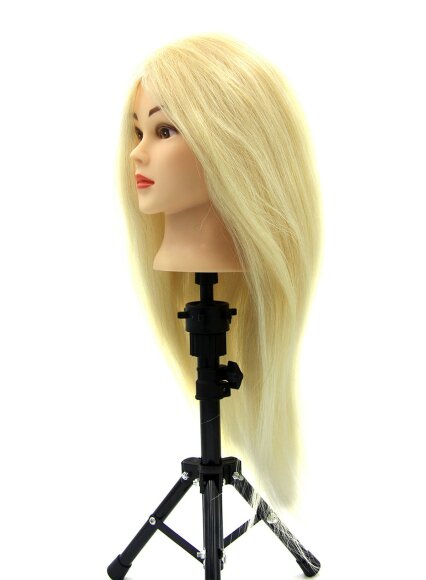 Учебная голова 100% натуральная блондинка Fantom 50-55 см