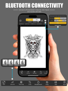 Трансферный принтер DragonHawk MAST-ZY008, Bluetooth, A4, 203 dpi
