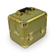 Чемодан для косметики золотой
