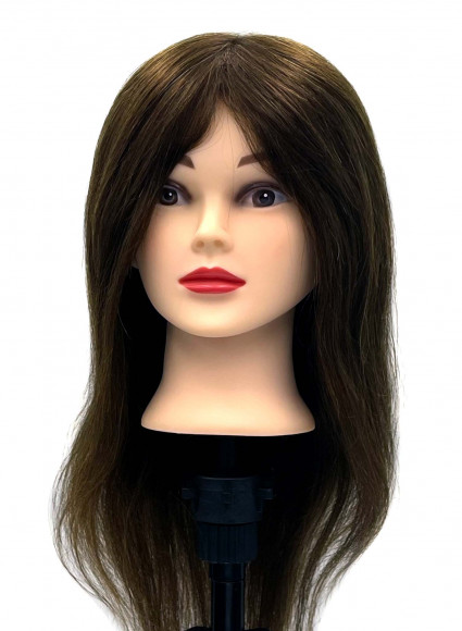Голова манекен учебный парикмахерский 100% натуральный Голова манекен учебный парикмахерский 100% натуральный