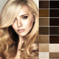 Волосы на трессах 50-55 см. Волосы на трессах 50-55 см.