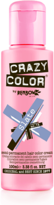 Краситель прямого действия Crazy Color Semi-Permanent Hair Color Cream Slate 74 Краситель прямого действия Crazy Color Semi-Permanent Hair Color Cream Slate 74