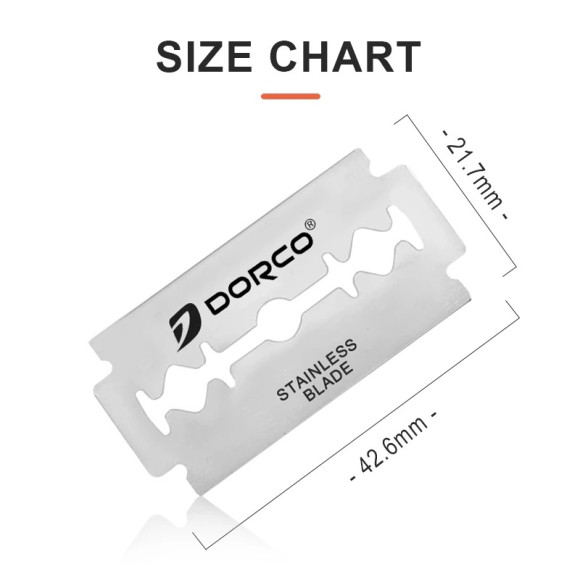 Лезвия Dorco двусторонние классические Лезвия Dorco двусторонние классические