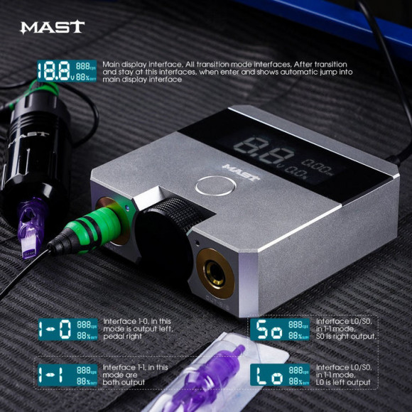 Блок питания для тату машинки Mast Skate Dual Mode Блок питания для тату машинки Mast Skate Dual Mode