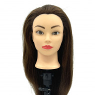 Голова учебная натуральная 80%, 60см., Шатенка, FANTOM Голова учебная натуральная 80%, 60см., Шатенка, FANTOM