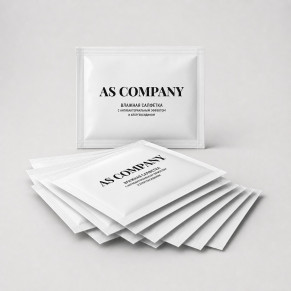 Влажные салфетки AS COMPANY с хлоргексидином, 10 шт.
