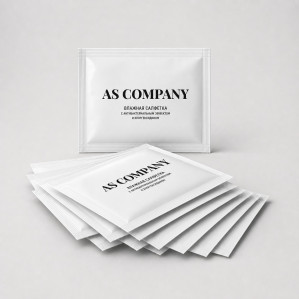 Влажные салфетки AS COMPANY с хлоргексидином, 10 шт.