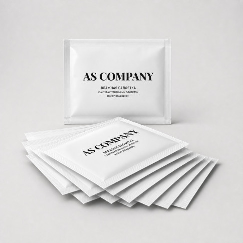Влажные салфетки AS COMPANY с хлоргексидином, 10 шт.