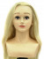 Манекен головы со 100% натуральными волосами, блондинка FANTOMHEADS 55-60 см. (зачёс назад)