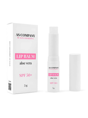 Стик-бальзам AS COMPANY Aloe Vera SPF 50+ для губ и бровей, 3 г