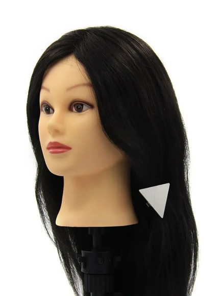 Манекен для причесок учебный парикмахерский, Брюнетка 55см
