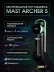 Беспроводная тату-машинка MAST Archer-S, зелёно-чёрная