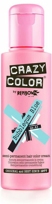 Краситель прямого действия Crazy Color Bubblegum Blue 63 Краситель прямого действия Crazy Color Bubblegum Blue 63