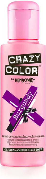 Краситель прямого действия Crazy Color Burgundy 61 Краситель прямого действия Crazy Color Burgundy 61