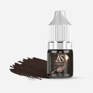 Пигмент AS COMPANY Black Brown для бровей, 6/12 мл