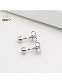 Стерильные серьги Janex 4 мм, серебро