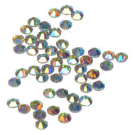 Стразы стеклянные голографические плоские 