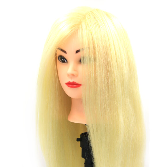 Голова учебная натуральная 80%, 60 см., Блондинка, FANTOM Голова учебная натуральная 80%, 60 см., Блондинка, FANTOM