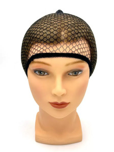 Сетка для волос Wig cap черная 52-54 см — для танцев и фиксации прически