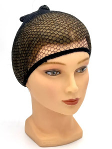 Сетка для волос Wig cap черная 52-54 см — для танцев и фиксации прически