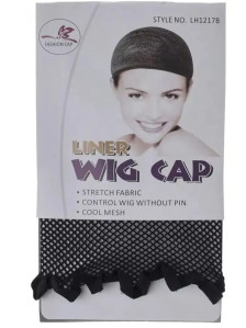 Сетка для волос Wig cap черная 52-54 см — для танцев и фиксации прически