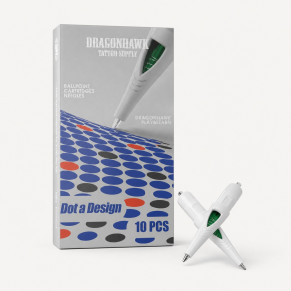 Учебные картриджи DragonHawk Ballpoint, зелёные, 0,5 мм — 10 шт.