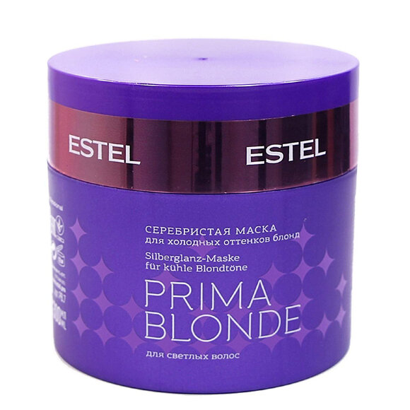 Серебристая маска для холодных оттенков блонд Estel Prima Blonde