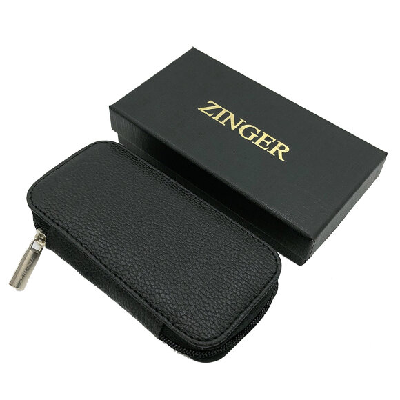 Zinger 8105 SM маникюрный набор мужской (Черный матовый)
