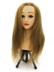 Манекен головы со 100% натуральными волосами, медная FANTOMHEADS 55-60 см.