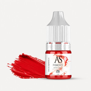 Пигмент AS COMPANY Red Ruby для губ, ярко-красный, 6 мл