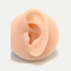 Силиконовая модель левого уха PRONOGTI 6,5 см для пирсинга