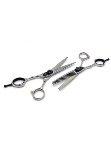 Ножницы парикмахерские Pro-Tech для левшей 6 дюймов комплект прямые + филировочные японская сталь