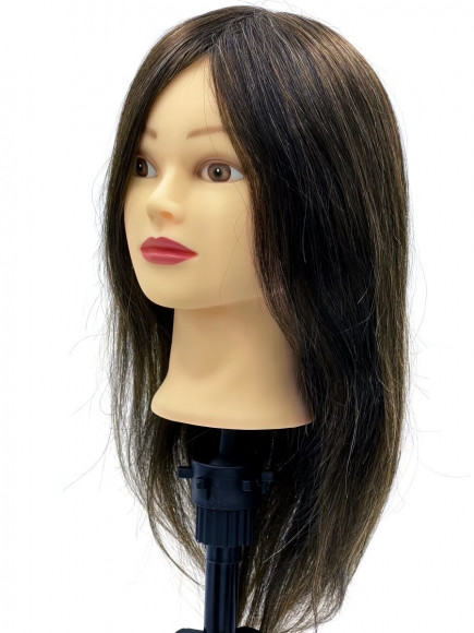Голова манекен 100% натуральная, брюнетка 45-50 см Голова манекен 100% натуральная, брюнетка 45-50 см