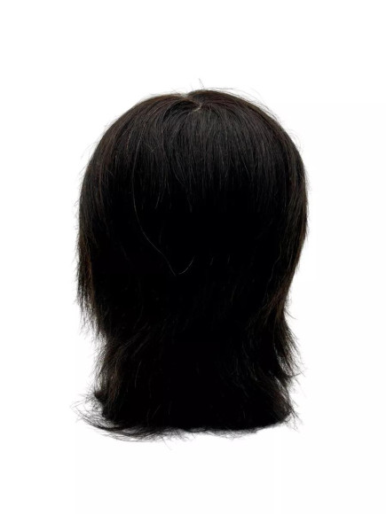 Голова манекен учебный парикмахерский 100% натуральный 30 см Голова манекен учебный парикмахерский 100% натуральный 30 см