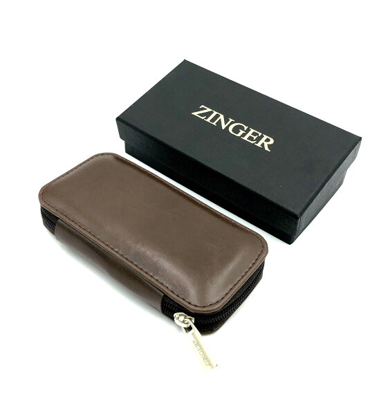 Zinger 8105 SM маникюрный набор мужской (коричневый)