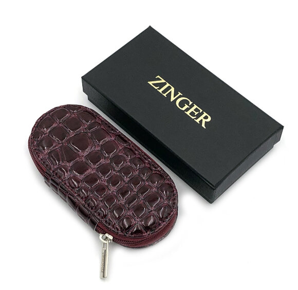 Маникюрный набор Zinger 7104 S (Бордовый)