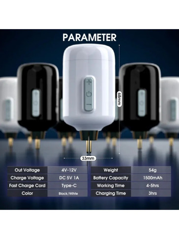 Беспроводной блок питания DragonHawk Mast B3, RCA, 1500 мАч, USB Type-C