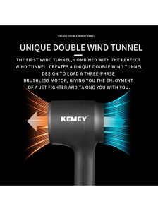 Профессиональный фен Kemei KM-2061, 1500 Вт