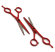Комплект ножниц  BaByliss Red (прямые + филировочные)