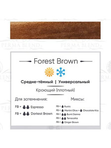 Пигмент для татуажа бровей Perma Blend Forest Brown коричнево-русый нейтральный 15 мл