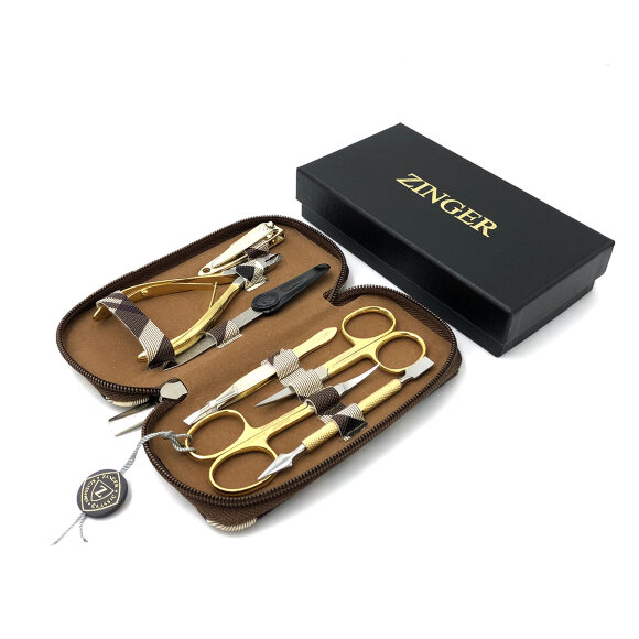 Маникюрный набор Zinger 7105 SG (клетка) Маникюрный набор Zinger 7105 SG (клетка)