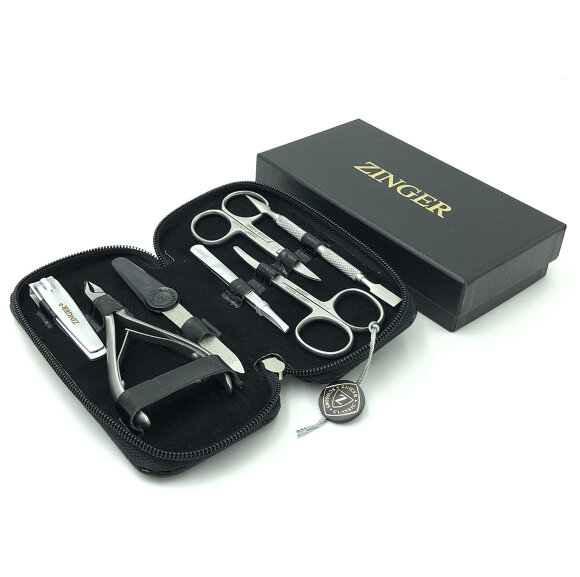 Маникюрный набор Zinger 8105 SG (черный аллигатор) Маникюрный набор Zinger 8105 SG (черный аллигатор)