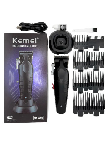 Аккумуляторная машинка Kemei KM-2296 для стрижки волос