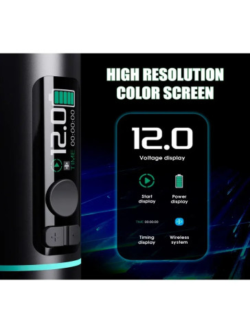 Тату-машинка DragonHawk X20 Pro, беспроводная, ход 3.5 мм