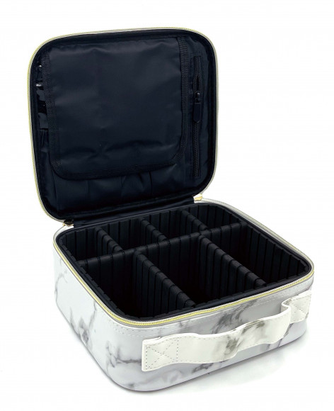 Бьюти кейс для косметики, сумка визажиста, дорожная косметичка с регулируемыми перегородками Бьюти кейс для косметики, сумка визажиста, дорожная косметичка с регулируемыми перегородками