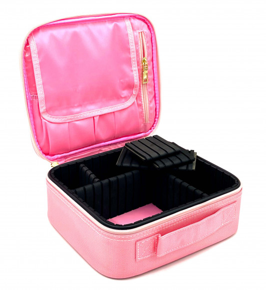 Бьюти кейс для косметики, сумка визажиста, дорожная косметичка с регулируемыми перегородками Бьюти кейс для косметики, сумка визажиста, дорожная косметичка с регулируемыми перегородками