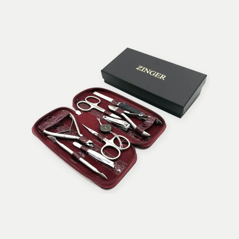 Маникюрный набор Zinger 7106S, 8 предметов, варианты футляра