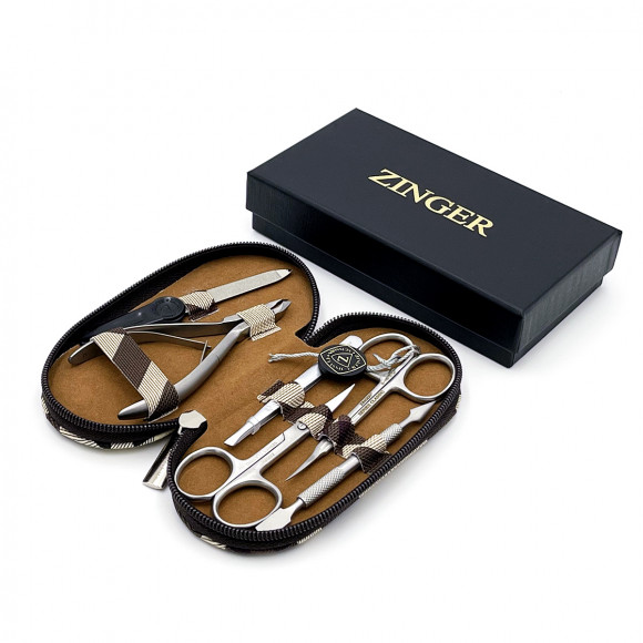 Маникюрный набор Zinger 7104 S (Клетка) Маникюрный набор Zinger 7104 S (Клетка)